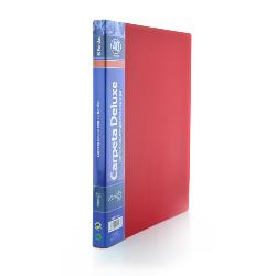 Carpeta 40 Fundas Deluxe A4 Rojo