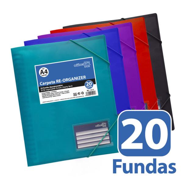  Carpeta 20 Fundas Re-Organizer Supra