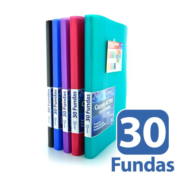 Carpeta 30 Fundas A4 Supra