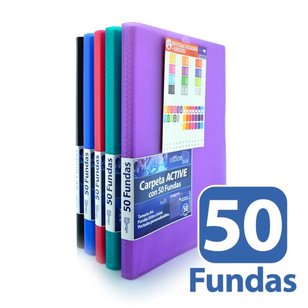 Carpeta 50 Fundas A4 Supra