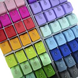 Rainbow Display Silicone Porta todo Cuadrado 